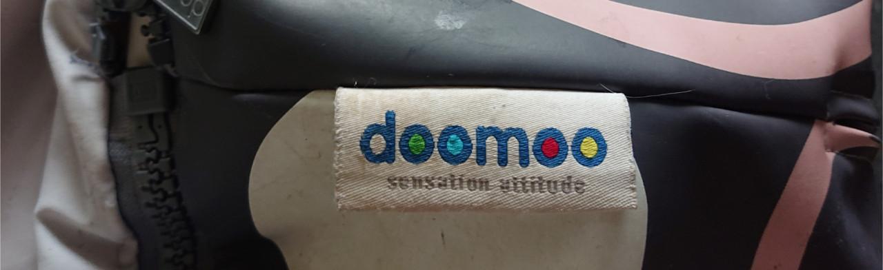 Doomoo zitzak roze/ster Stone Pink met verkleiner