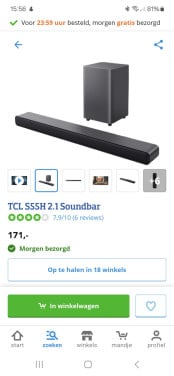 TCL Soundbar nieuw
