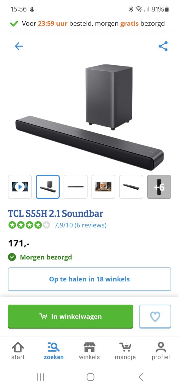 TCL Soundbar nieuw
