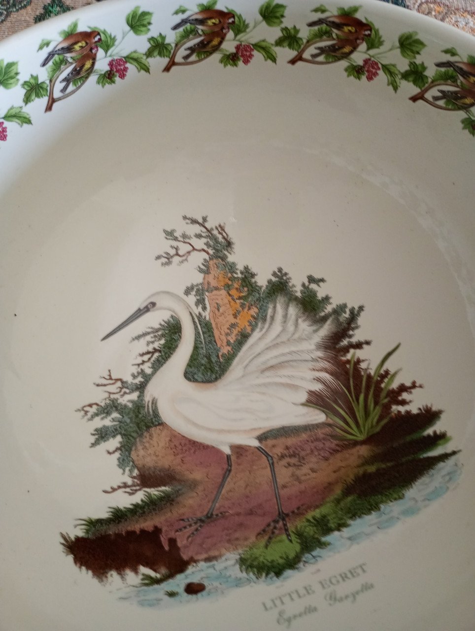 Schaal met vogels