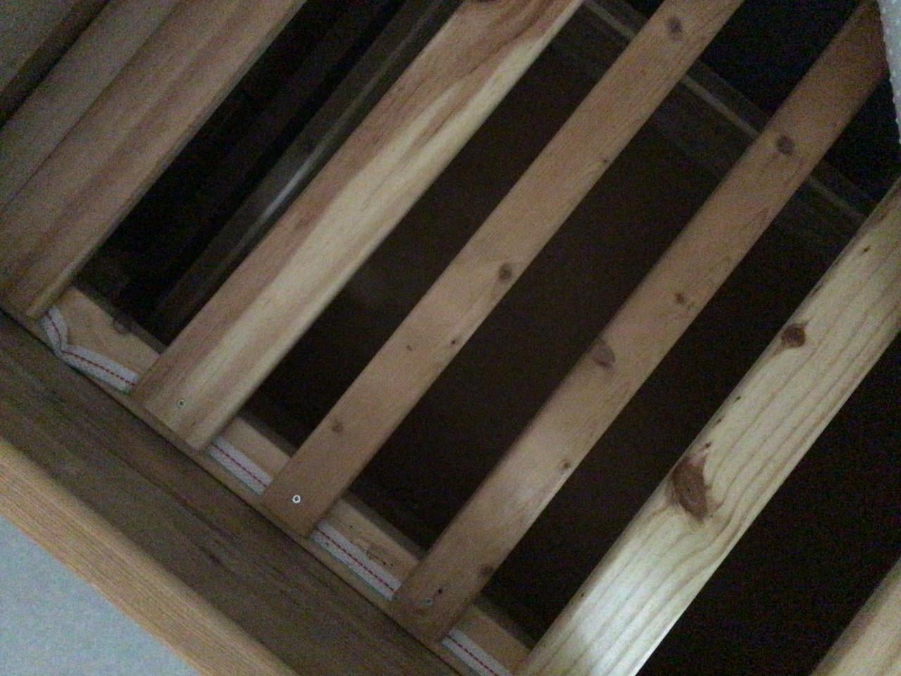 Kajuit bed van steigerhout, 1.20 x 2.00
