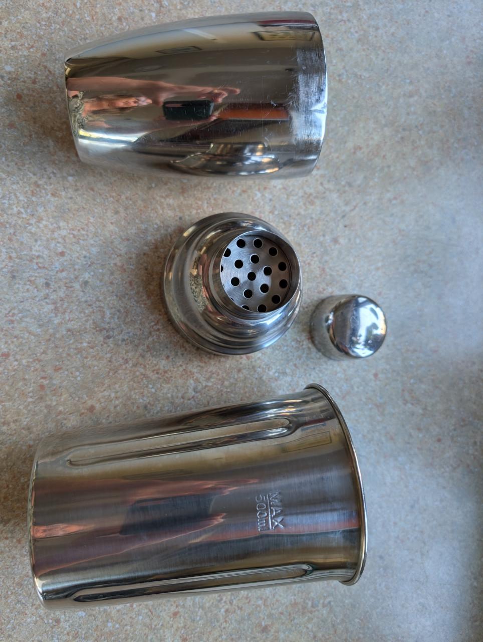 Cocktail shaker met handig zeefje