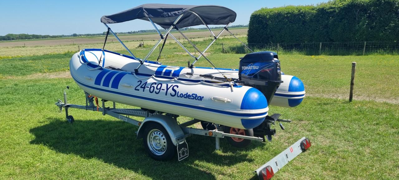 Lodestar RIB 410 met Tohatsu 25 pk & Marlin trailer