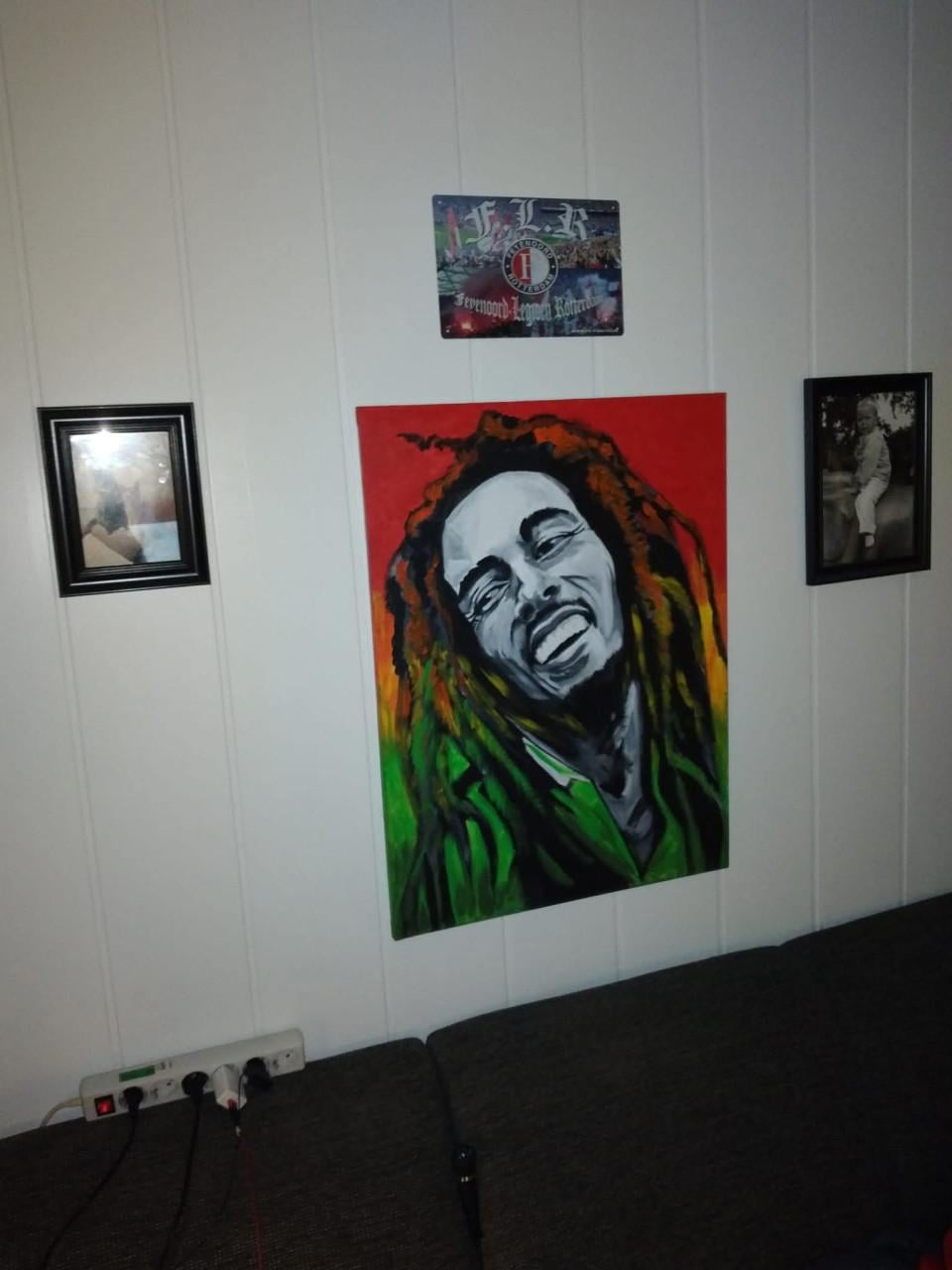 Uniek Bob Marley schilderij