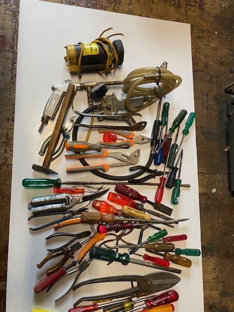 Opruiming partij gereedschappen