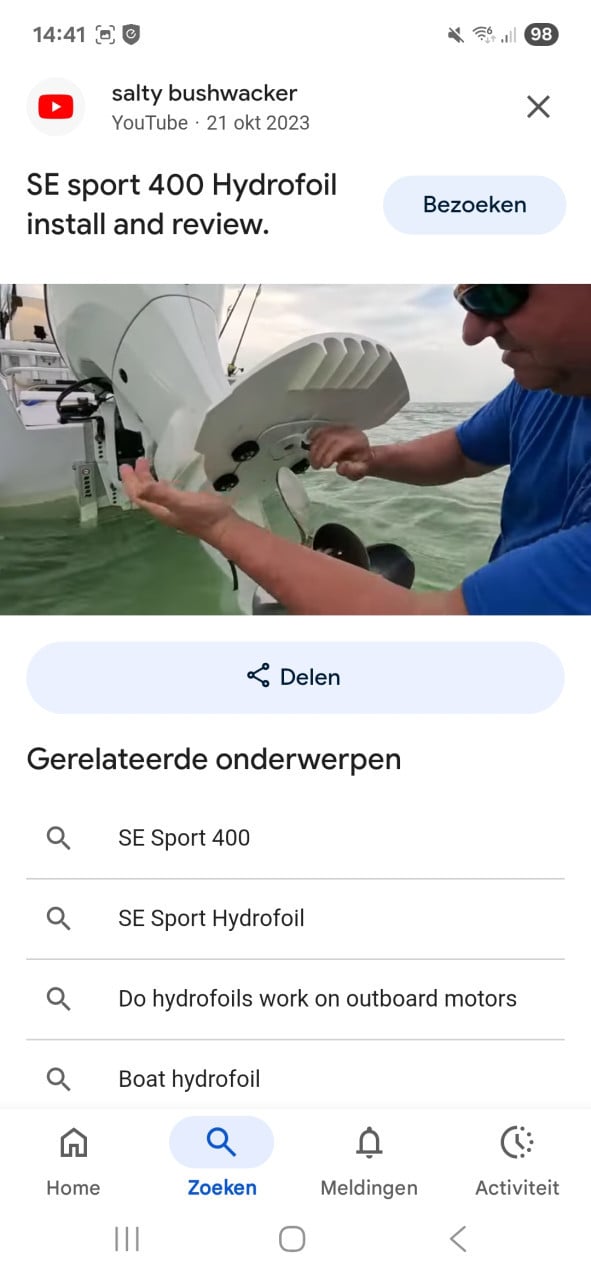 Se sport 400 hydrofoil