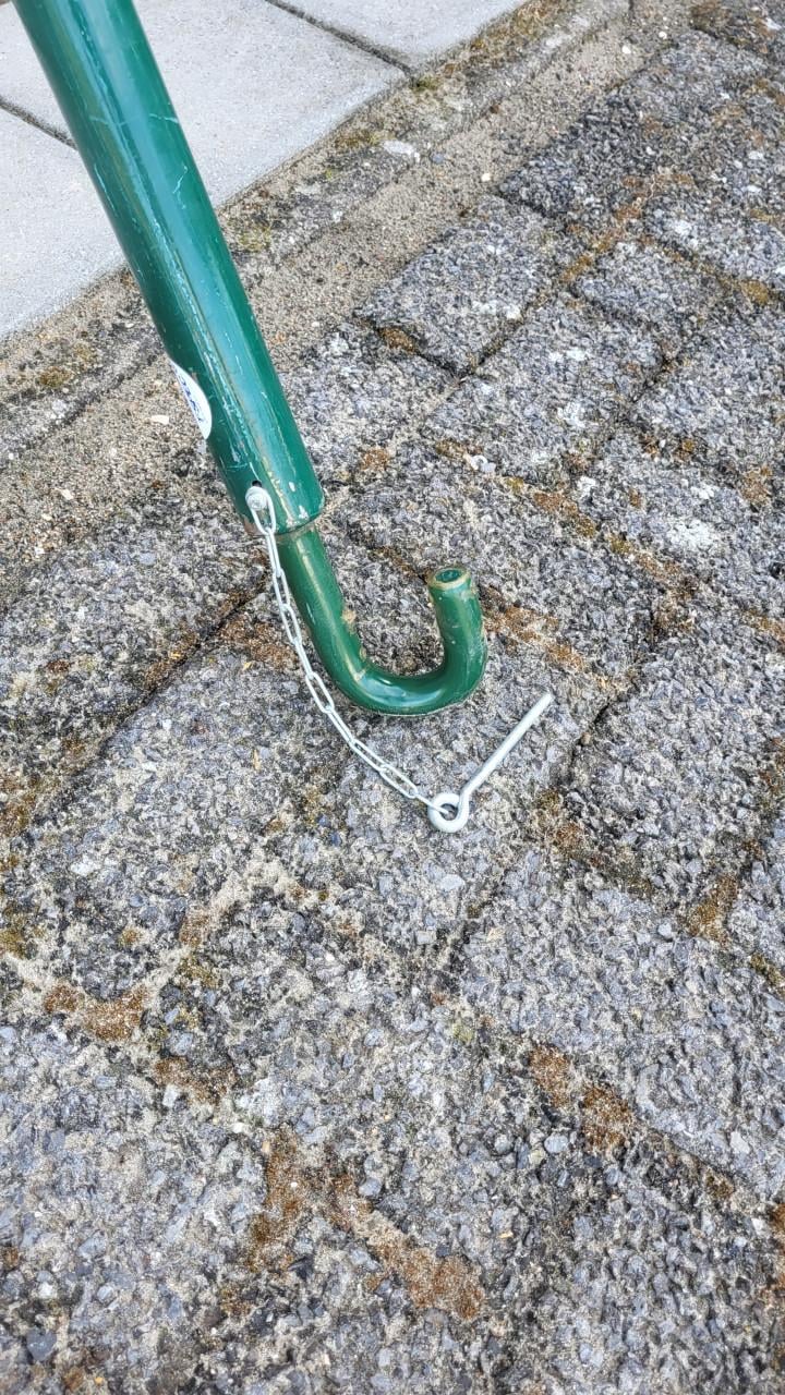 Supersterke ijzeren stang/buis met haken