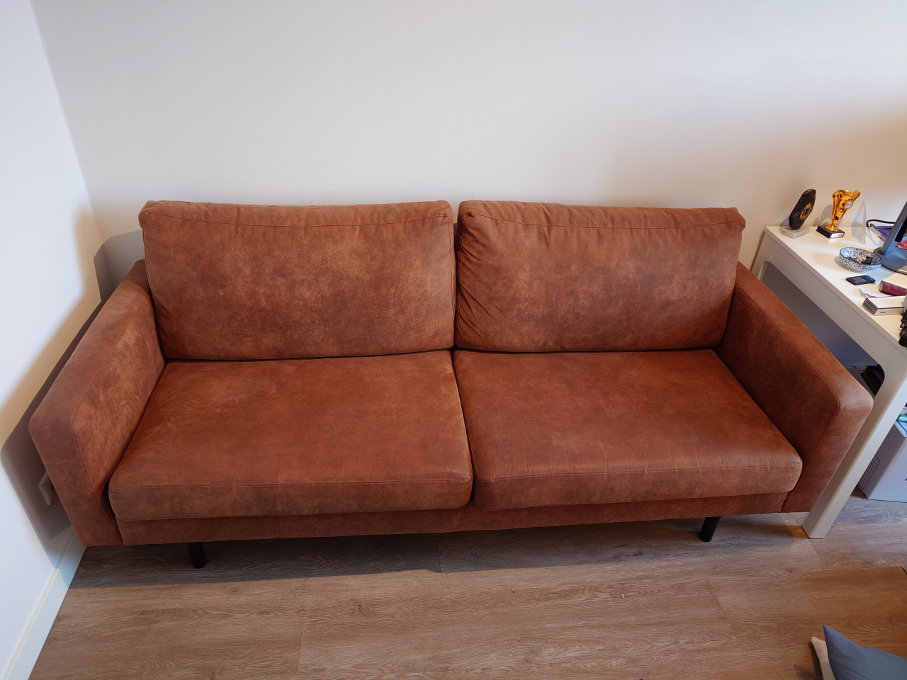 Bank cognac 212cm