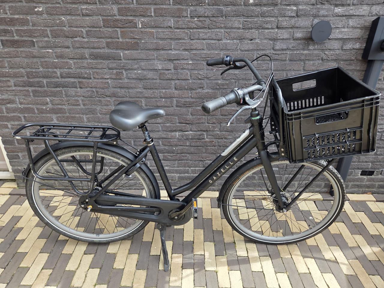 Dames fiets, Merk Gazelle, Type Heavy Duty NL, Frame hoogte 49cm,