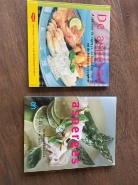 2 kookboekjes asperges.   GERESERVEERD