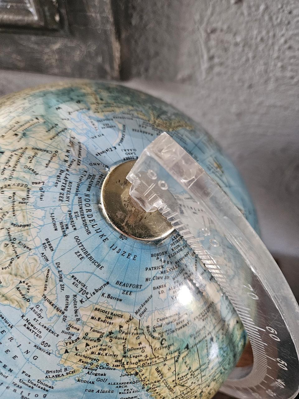 Vintage Wereldbol met Verlichting - Rico Florence italy