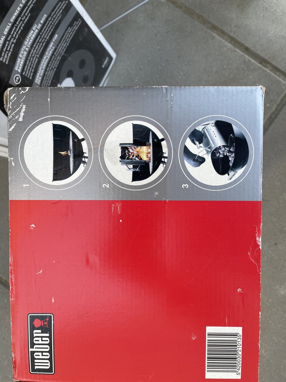 Weber master touch bbq, met Weber brikettenstarter set