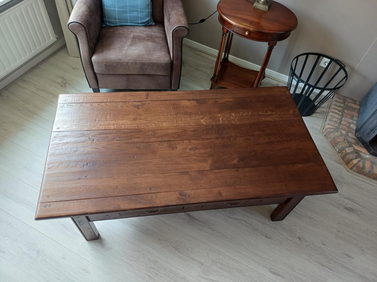 Eikenhouten salontafel
