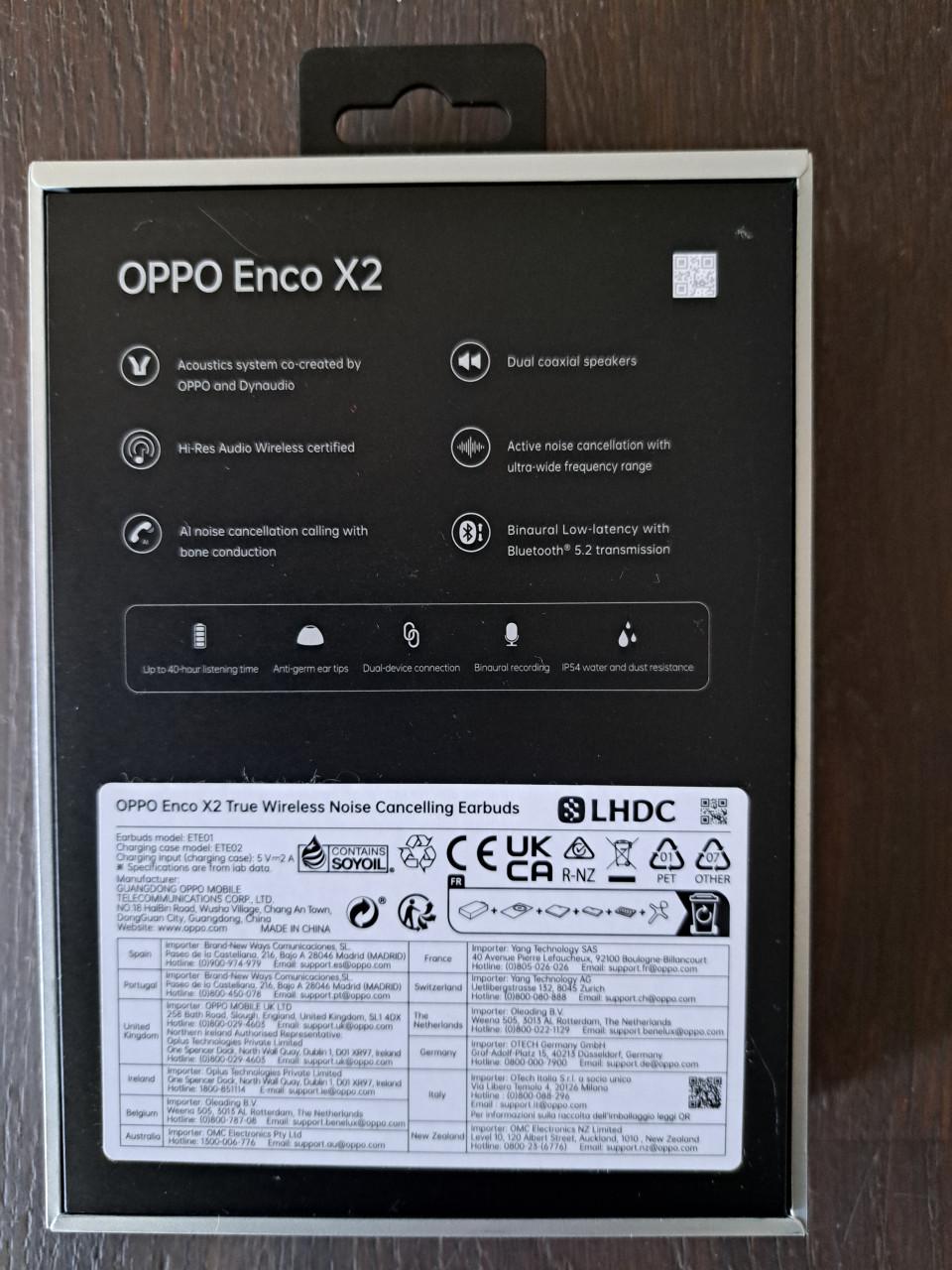 Oppo Enco X2 oordopjes zo goed als nieuw