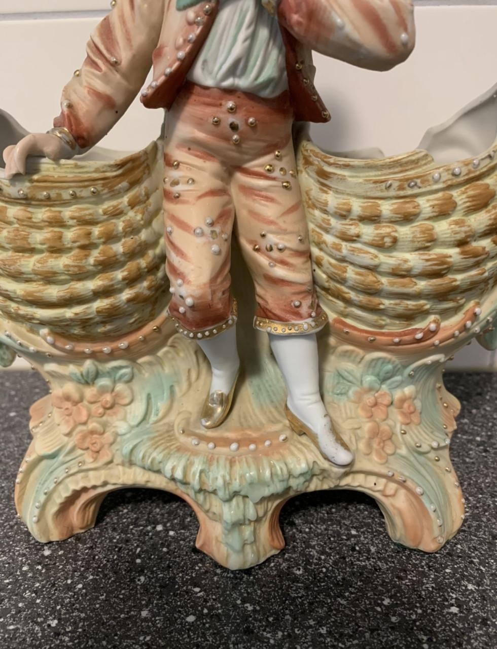 ANTIEK VAN BISQUE PORSELEIN, VICTORIAANSE JONGEN