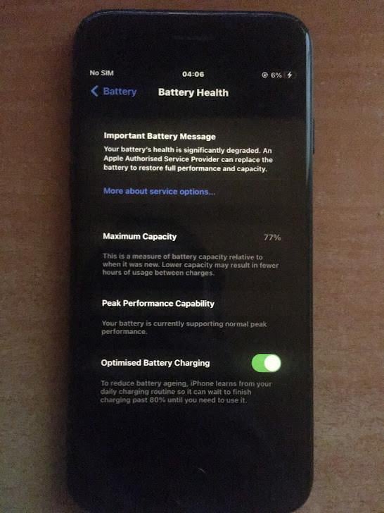 Iphone 7 32GB 77% accu