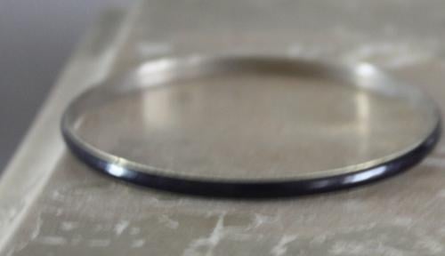 Metalen armband met zwart