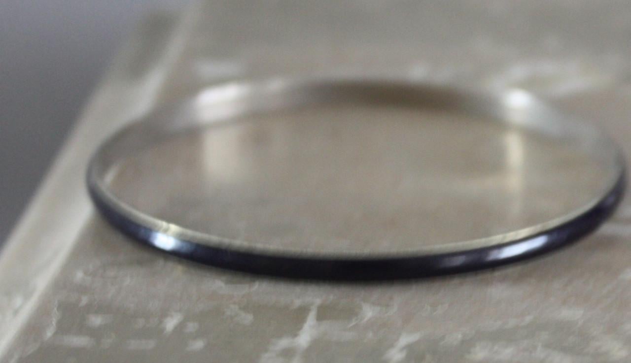 Metalen armband met zwart