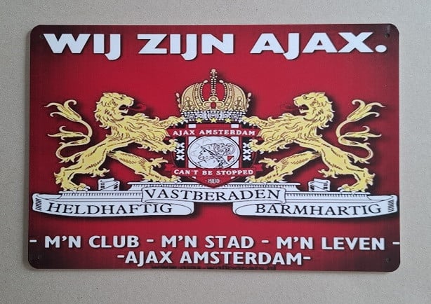 Voetbalclubs Decoratie Borden  NIEUW