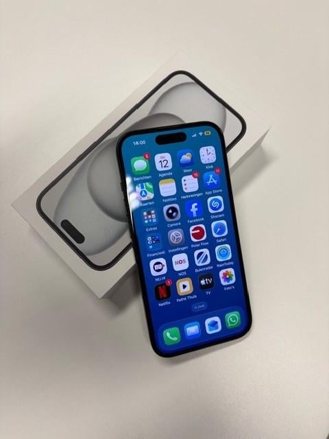 IPhone 15 zwart 128GB zo goed als nieuw