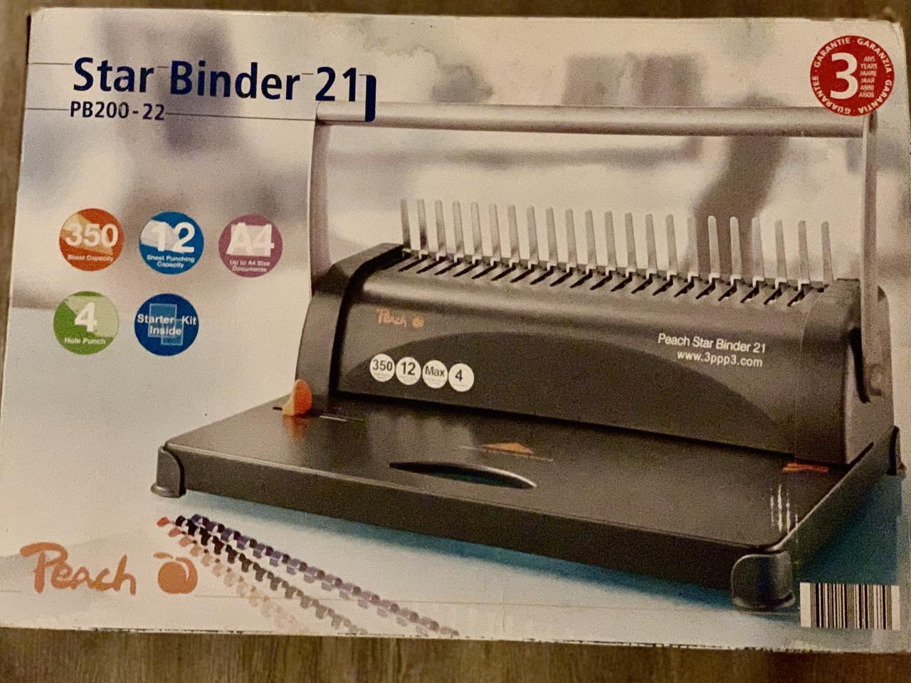 Star binder 21 pb200-22 Inclusief bindsheets en bindringen