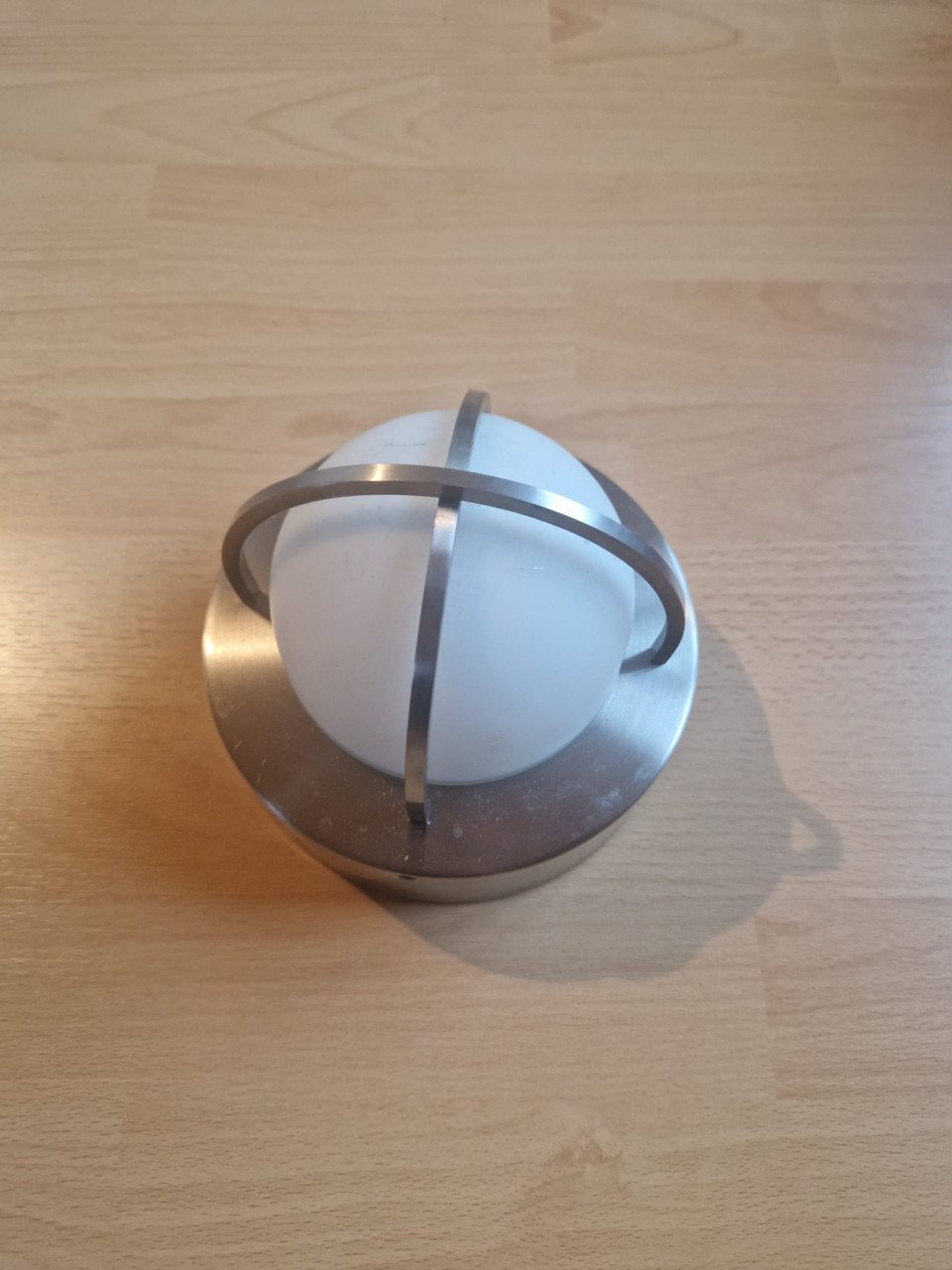 Rond buitenlampje RVS