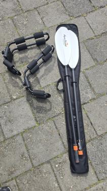 Aqua-Bound Sting Ray Hybrid Posi-Lok deelbare peddel + dakdragers kajak