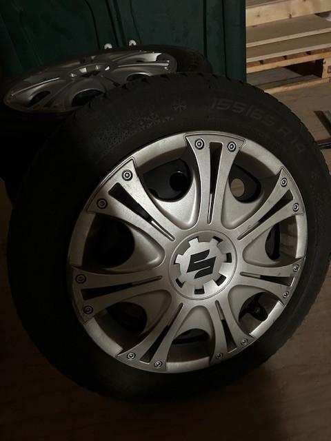 4 winterbanden op velg Suzuki Alto
