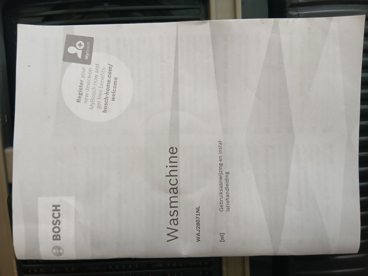 Wasmachine werkt prima bosch WAJ28071NL