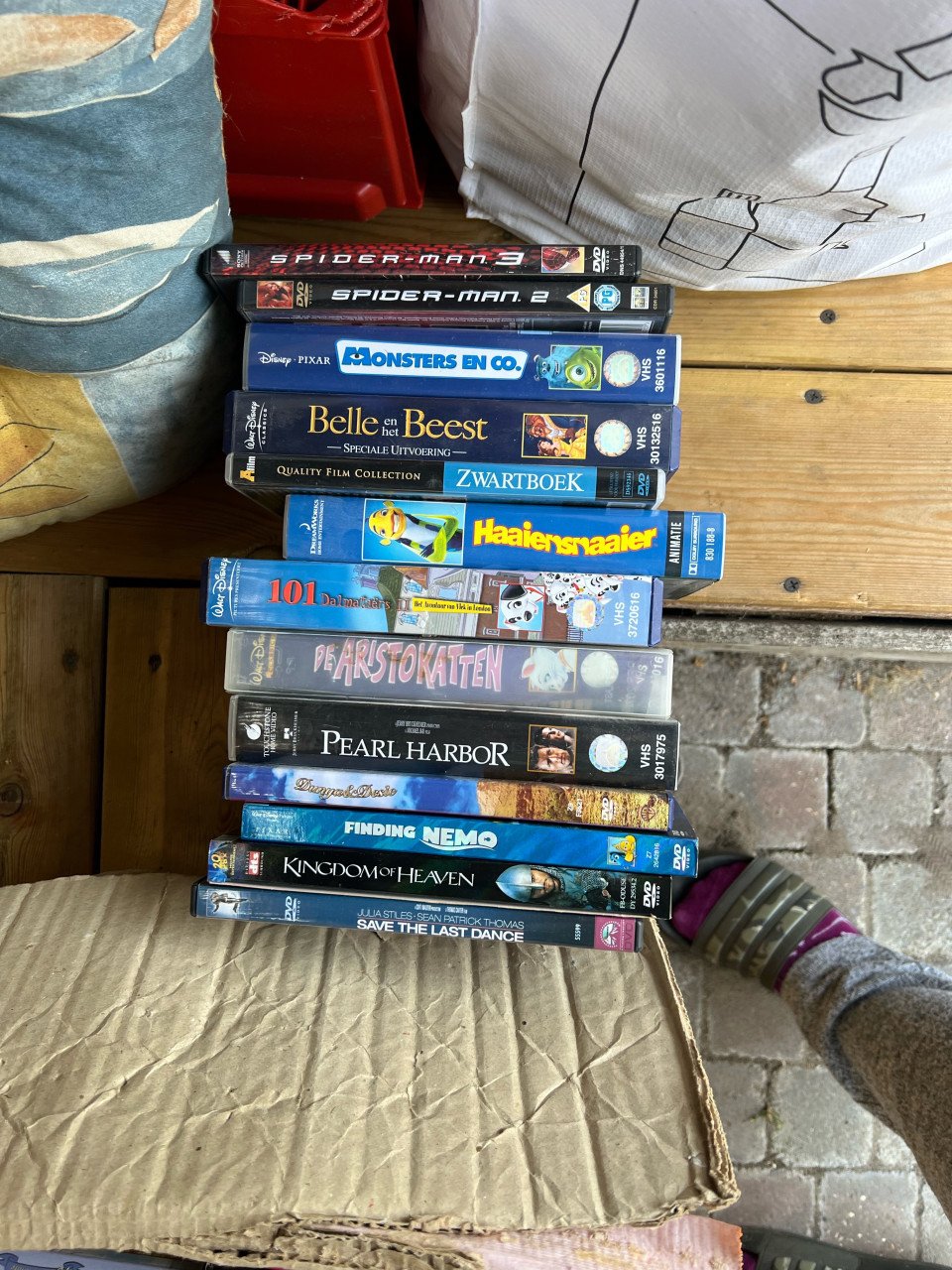Diverse videobanden en dvd’s