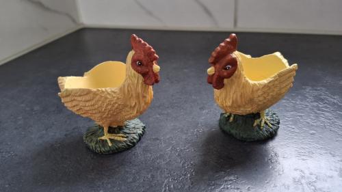 Eierdopjes vintage kip