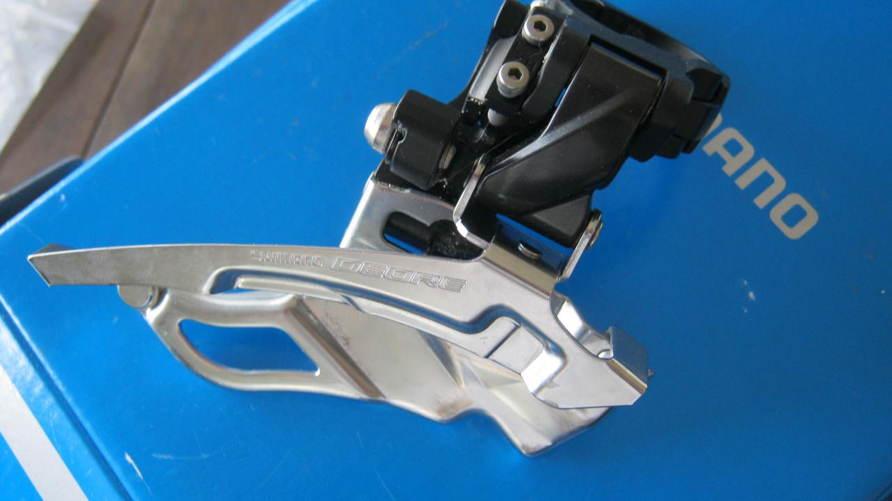 NIEUW DEORE CRANCKSTEL EN SHIFTER EN VOOR DERALEUR EN KETTINGBLAD