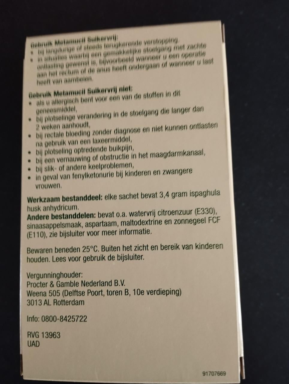 Metamucil vezels