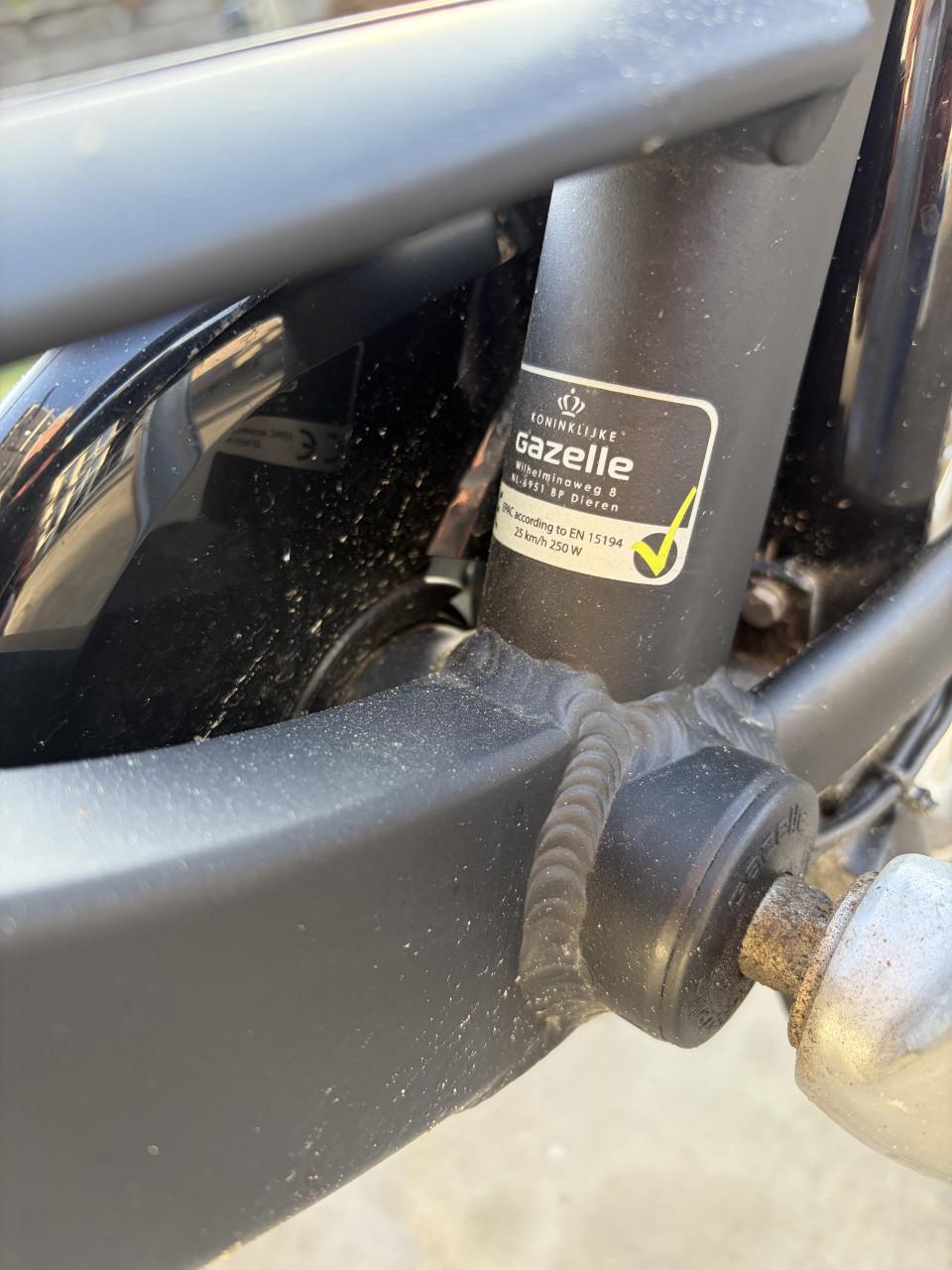 Gazelle Ebike Orange-C7+ matzwart accustoring compleet of voor onderdelen