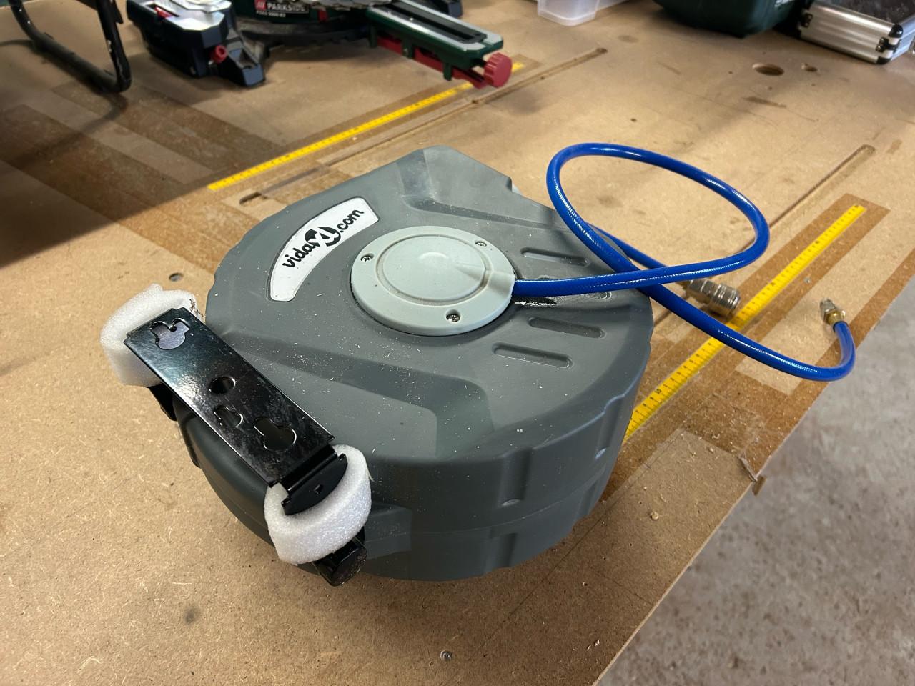 Luchtslang haspel 12mtr