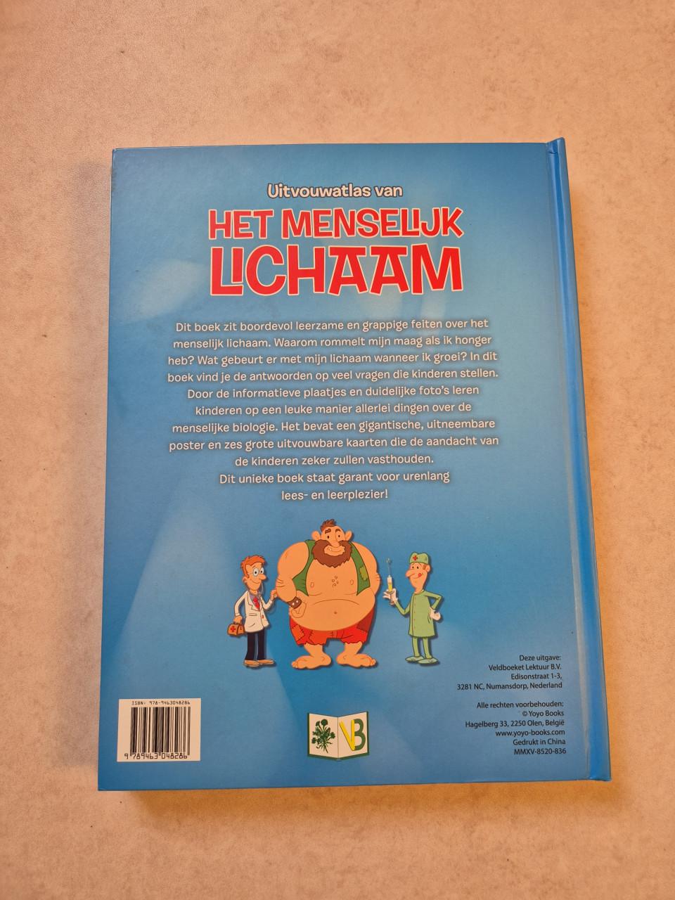 Uitvouwatlas van het menselijk lichaam