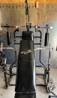Fitness apparatuur incl. +/- 200KG gewicht