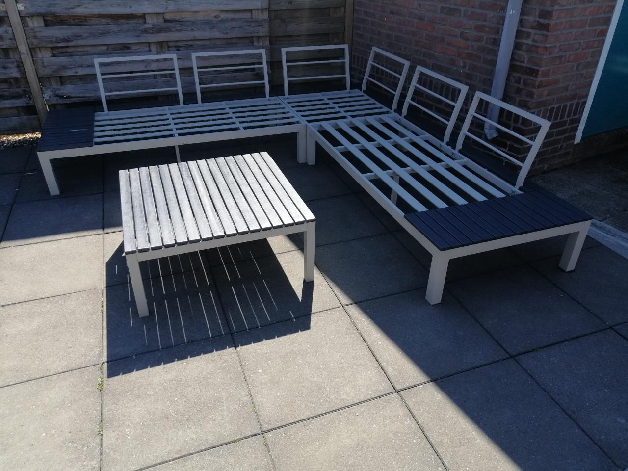 Aluminium Loungeset (Bezorging mogelijk)