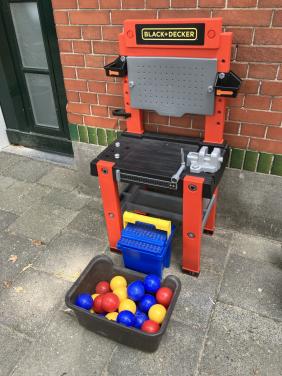 Black en Decker  werkbankje, blokkendoos, ballen