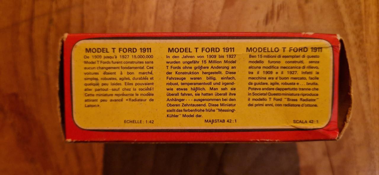 Matchbox Models of Yesteryear Y-1 1911 Model T Ford