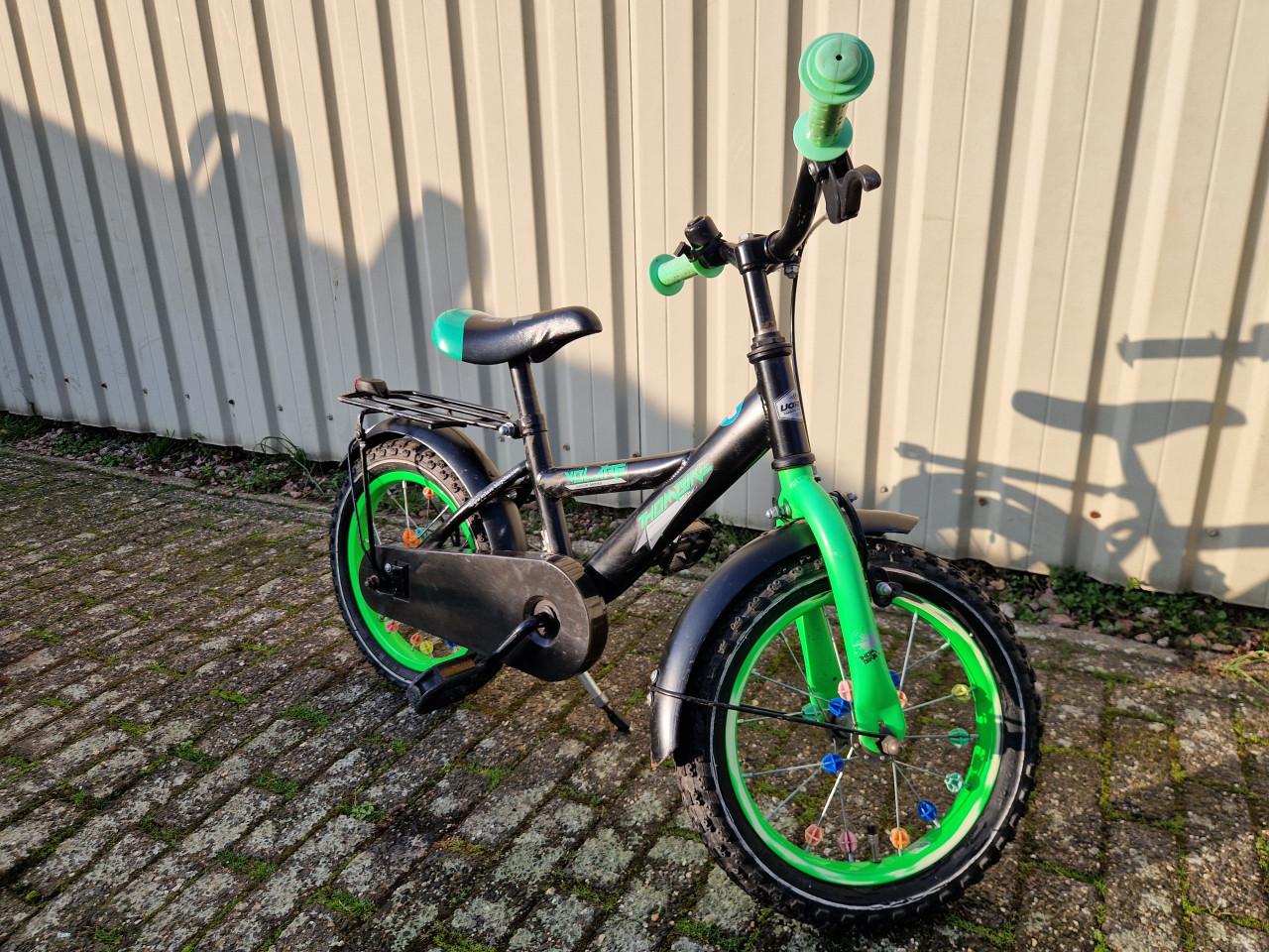 14 inch kinderfiets met zijwieltjes