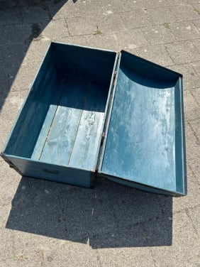 Oude houten kist