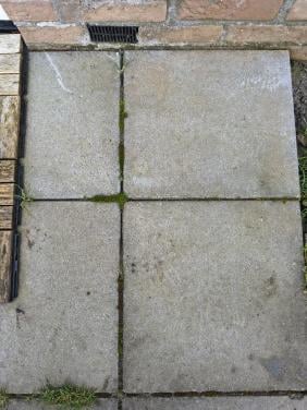 Betonnen terrastegels 21m2