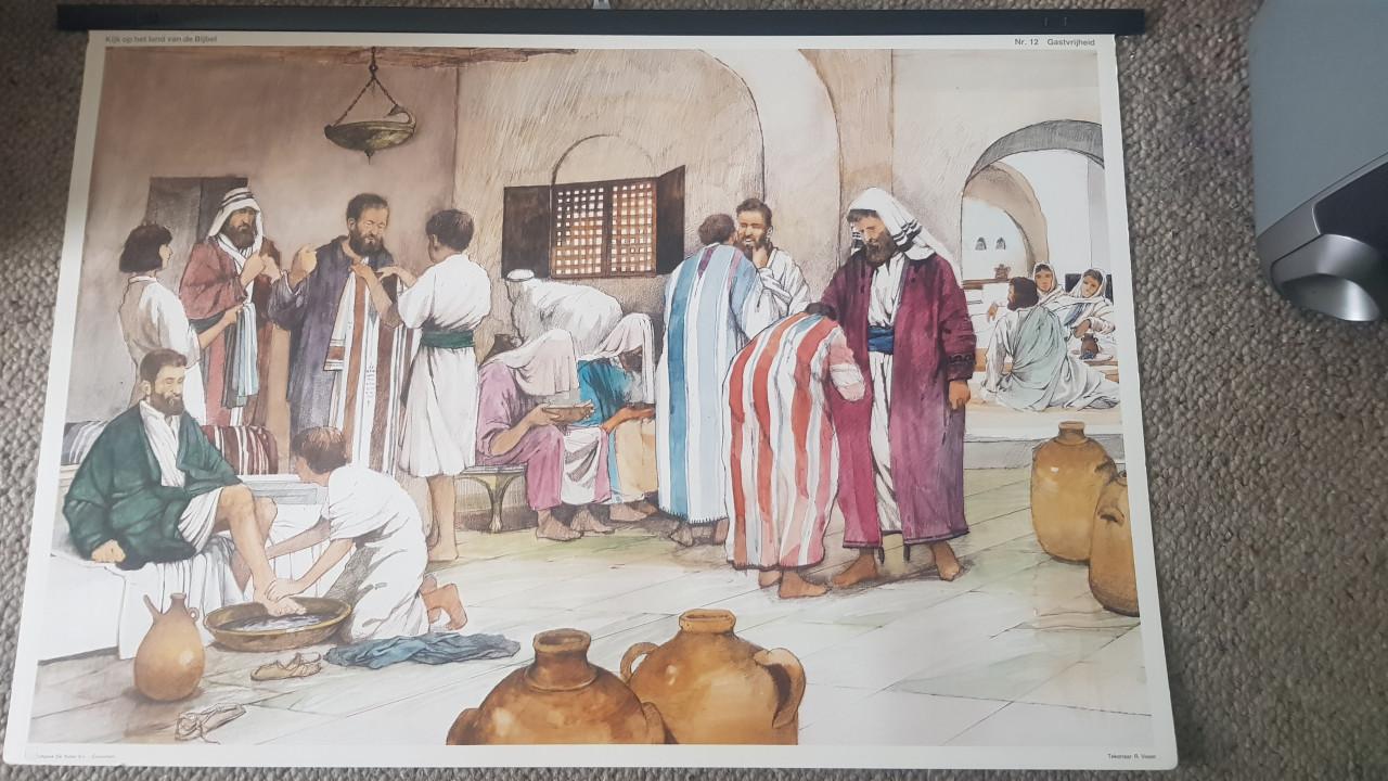 Koffer met 18 bijbelplaten