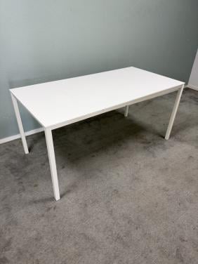 Wit witte bureau / tafel 160x80 cm – modern metalen frame