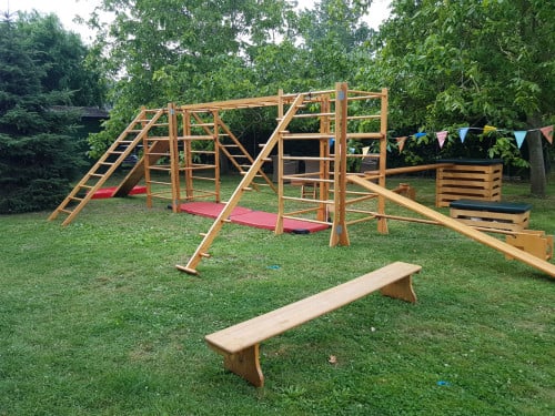 Pop up klimrek, speeltuin huren voor kinderfeestje