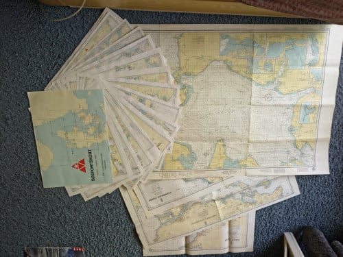 Zeekaarten Denemarken. Duitse bocht