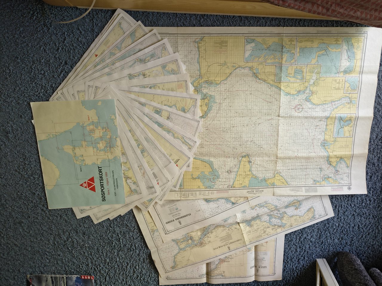 Zeekaarten Denemarken. Duitse bocht