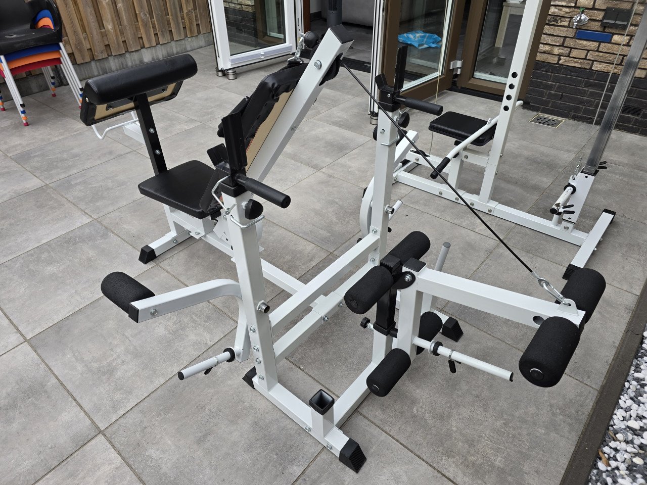 Gorilla Sports latpulley en halterbank