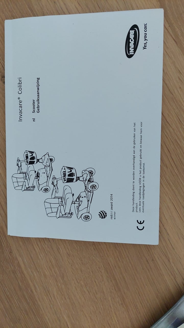 Opvouwbare scootmobiel voor binnen, buiten en op reis